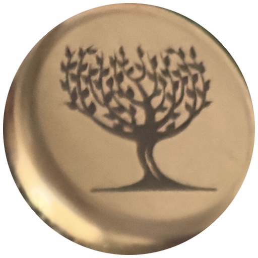 Arbre noir sur argent