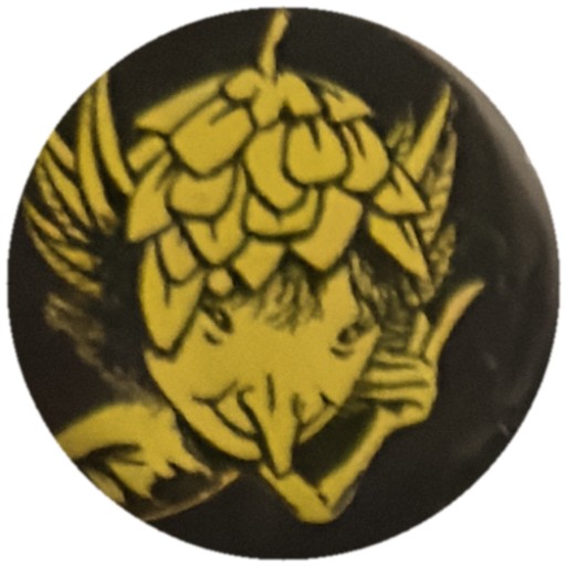 Houblon jaune sur noir