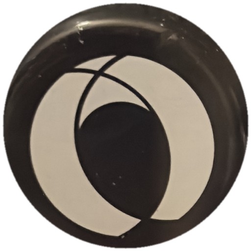 Cercle et ovale blanc sur noir