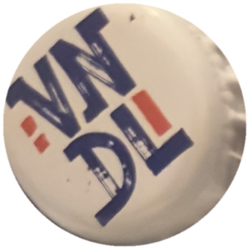Lettres VNDL bleu et rouge