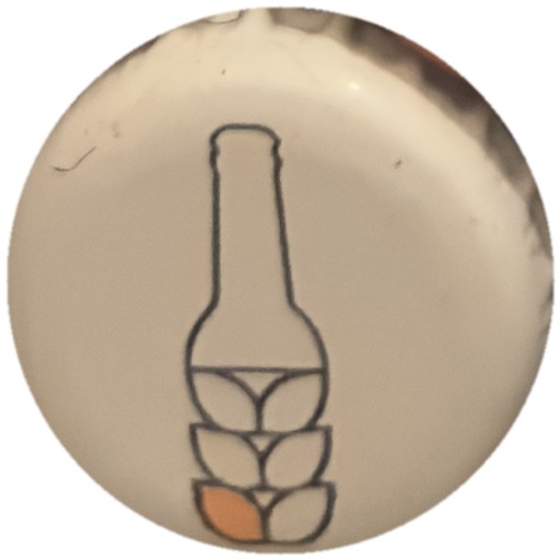 Bouteille et épi sur blanc