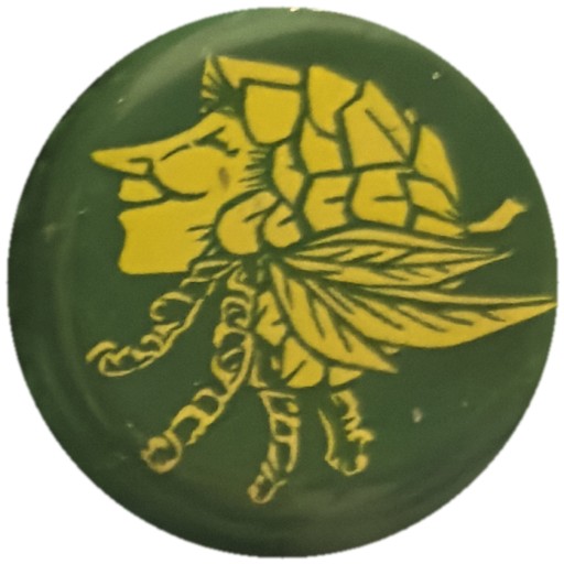 Houblon jaune sur vert