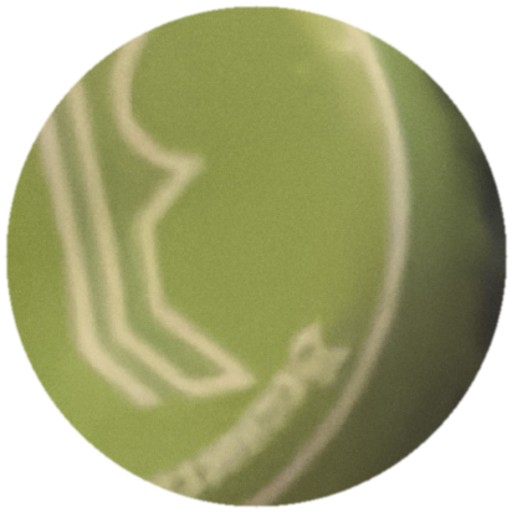 Trait blanc sur vert