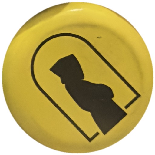 Arche et silhouette sur jaune