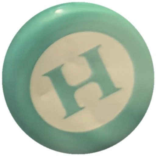 Lettre H turquoise