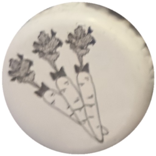 Radis/carottes au trait sur blanc