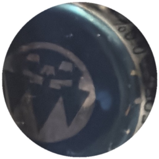 Bleue logo argenté