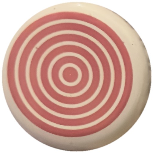 Cercles concentriques rouges