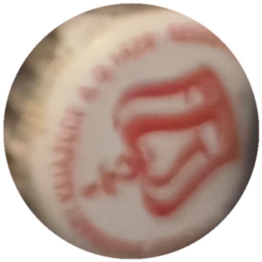 Blason rouge sur blanc