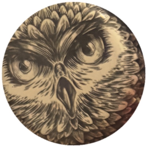 Hibou gravé