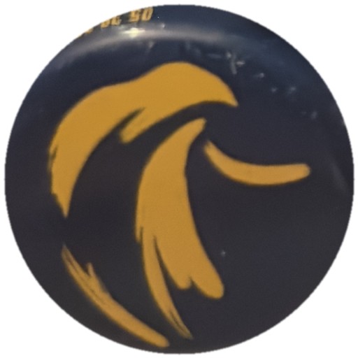 Flamme jaune sur bleu marine