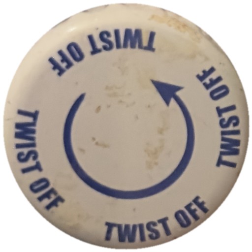 Twist Off (blanc et bleu)