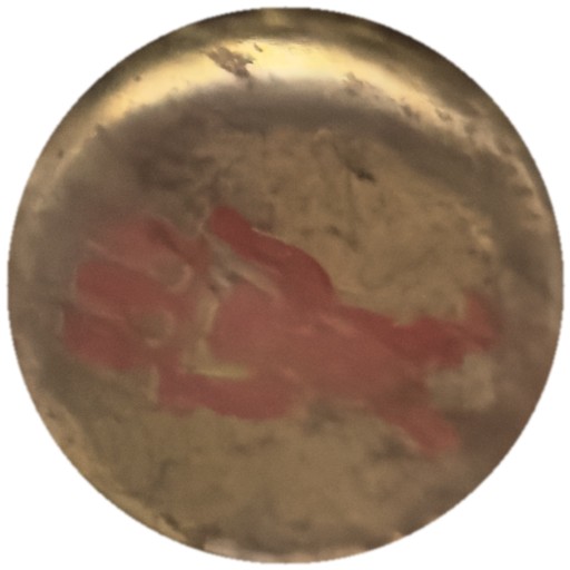 Dorée rouillée motif rouge