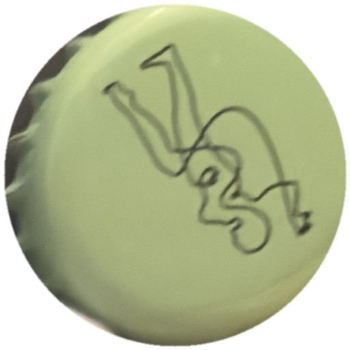 Dessin femme noir sur vert clair